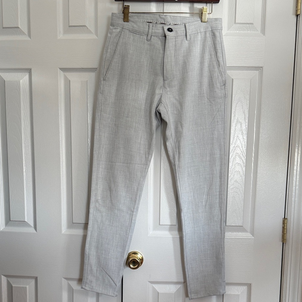 Zara Beige and Multicolor Striped Pants